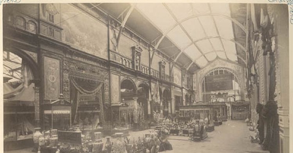 Gran galería transversal de la Sección Belga, 1889