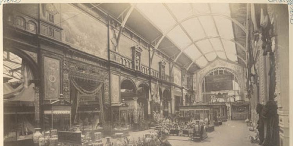 Gran galería transversal de la Sección Belga, 1889