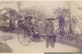 Coche llevado por hombres orientales, 1889