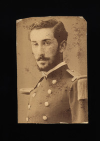 Roberto Aldunate, Teniente de Artillería, ca. 1880