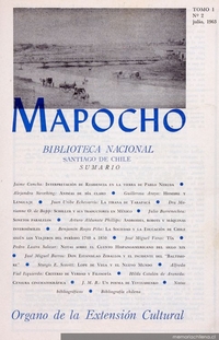 Mapocho : tomo 1, n° 2, v. 1, julio de 1963