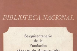 Sesquicentenario de la Fundación de la Biblioteca Nacional