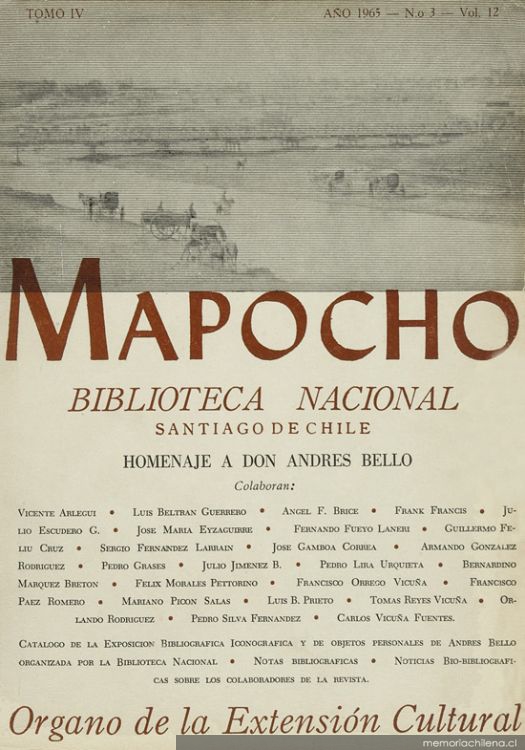 Mapocho : tomo 4, n° 3, v. 12, 1965
