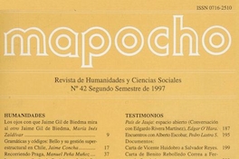Mapocho : n° 42, segundo semestre, 1997