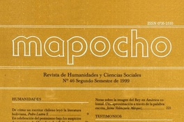 Mapocho : n° 46, segundo semestre, 1999