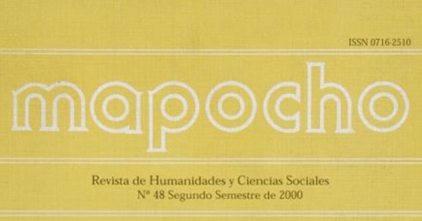 Mapocho : n° 48, segundo semestre, 2000