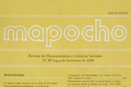 Mapocho : n° 48, segundo semestre, 2000