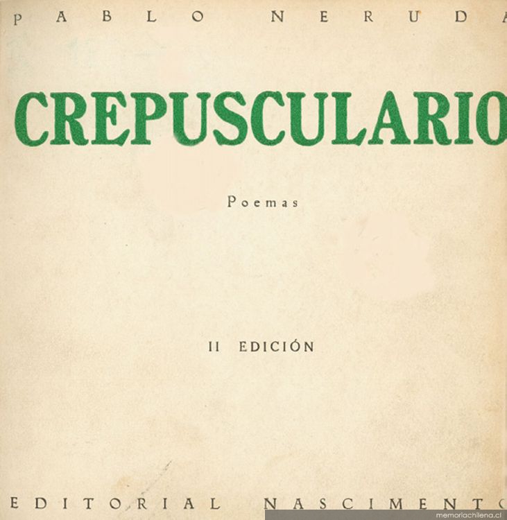 Crepusculario : poemas