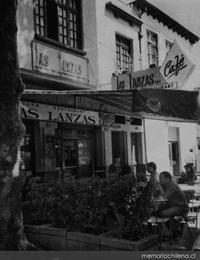 Café Las Lanzas, hacia 1980
