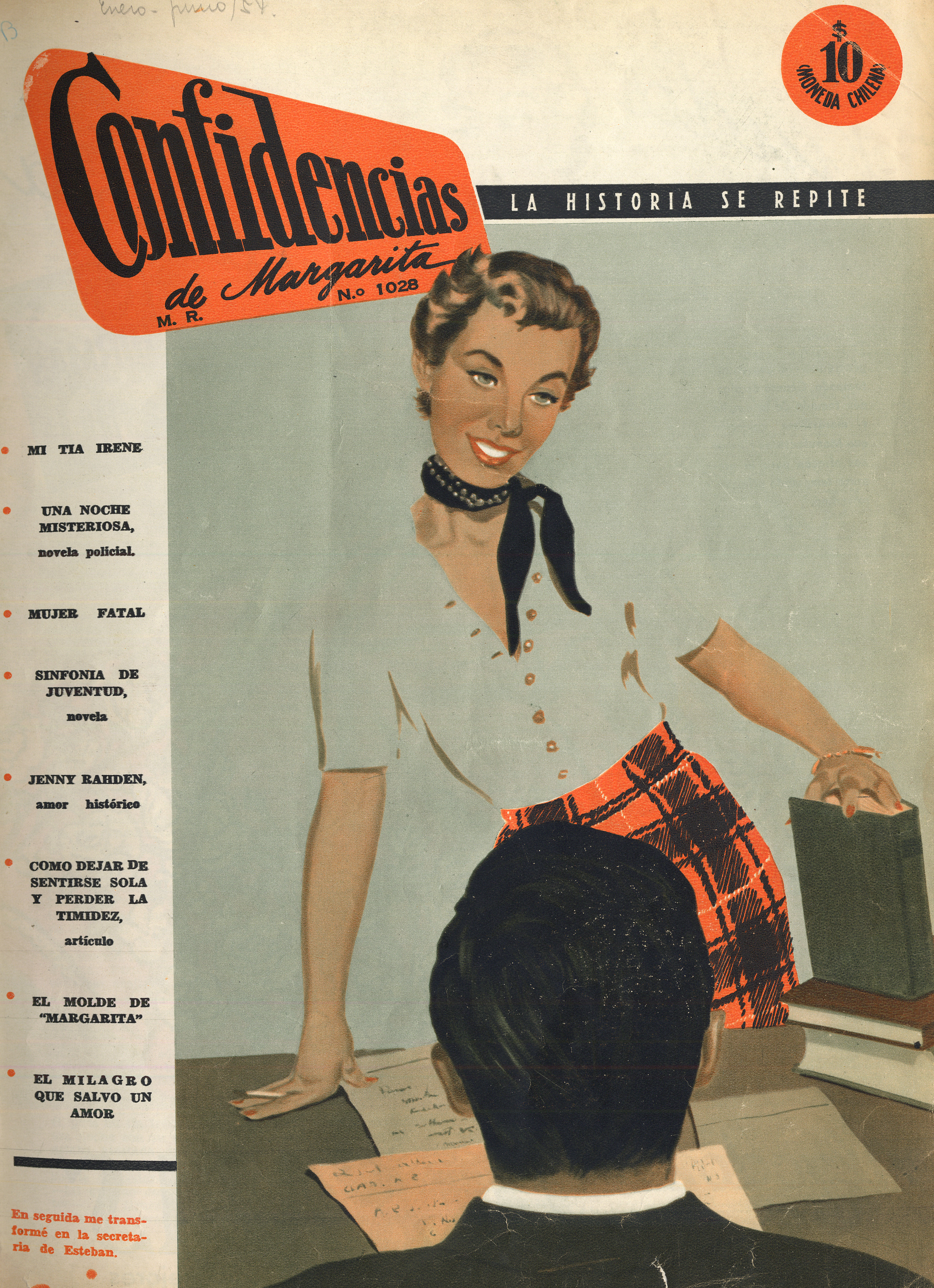 Confidencias de Margarita : n° 1028, 5 de enero de 1954