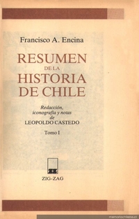 Resumen de la historia de Chile : tomo 1