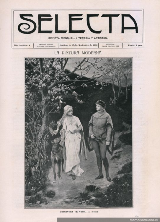 Selecta : año 1, n° 8, noviembre de 1909