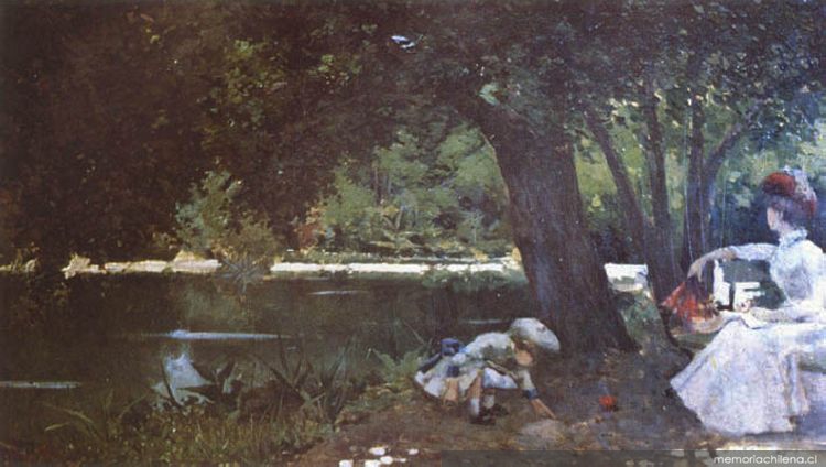 Laguna del Parque Cousiño, 1887