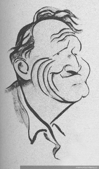 Caricatura de Spencer Tracy, 1929