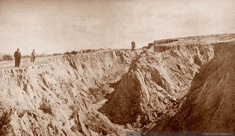 Erosión de zanjas por malas prácticas agrícolas, primera mitad del siglo 20