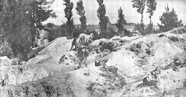 Suelos erosionados en la provincia de Ñuble, primera mitad del siglo 20