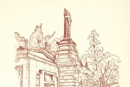 Vista de Mausoleo Felix Echeverría y Virginia Larraín, hacia 1990