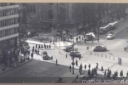 Biblioteca Nacional y monumento a Montt Varas, Calle Mac Iver y Alameda