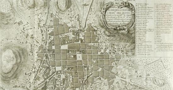 Plano de la ciudad de San Francisco del Quito, 1748