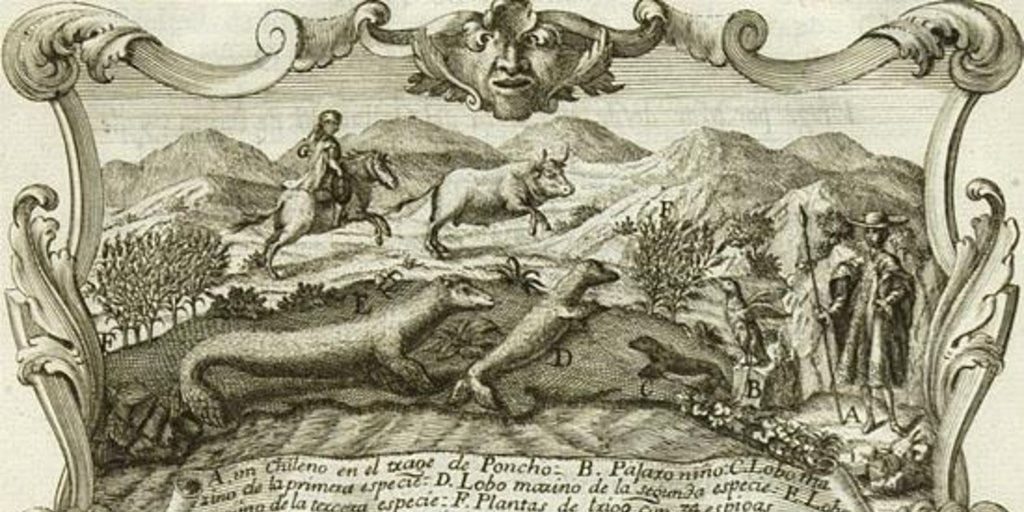 Personas y animales de Chile, 1748
