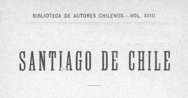Santiago de Chile : origen del nombre de sus calles
