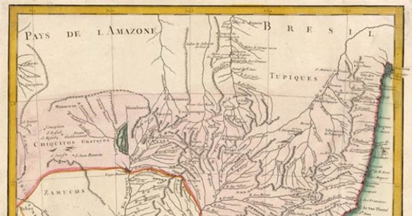 Carte du Paraguay et partie des pays adjacents, 1771