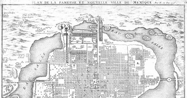 Plan de la fameuse et nouvelle ville de Mexique, 1715