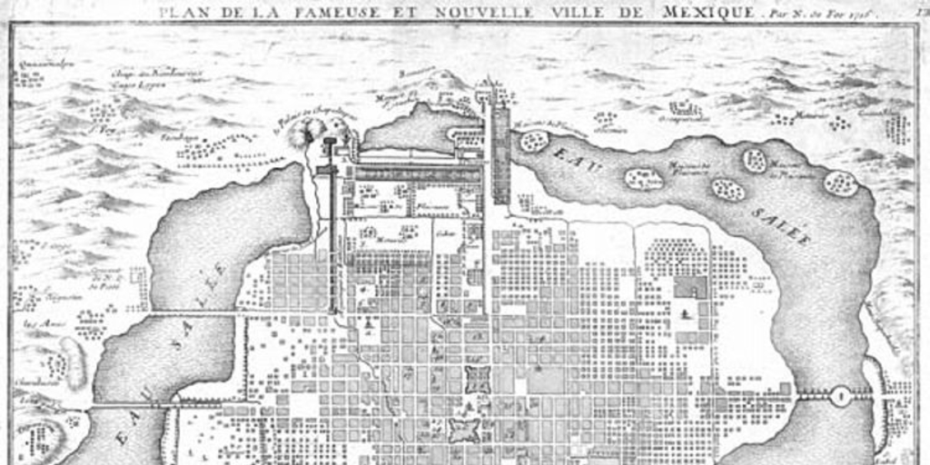 Plan de la fameuse et nouvelle ville de Mexique, 1715