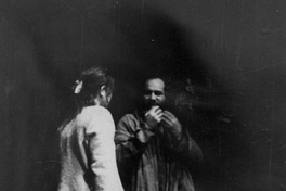 Silvia Marín y Pepe Herrera en Hechos consumados, primer montaje, 1981
