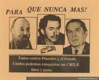 ¡Para que nunca más!, 1985 - 1988