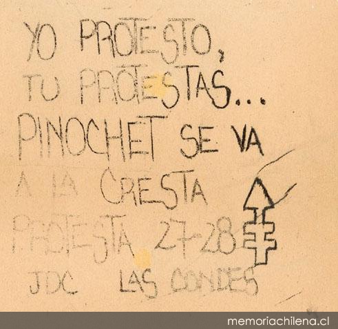 Yo protesto, tu protestas..., 1983-1988