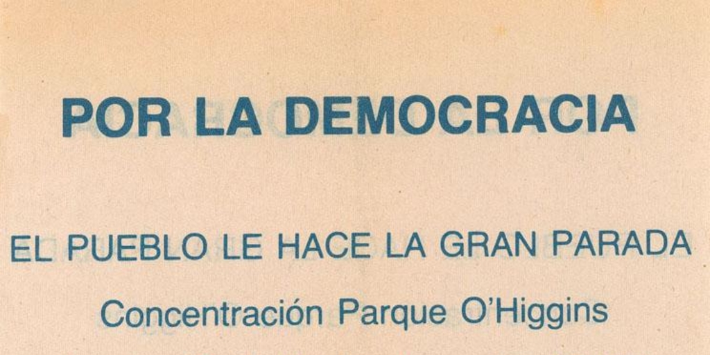Por la democracia, 1983-1988