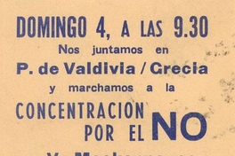 Concentración por el No, 1988