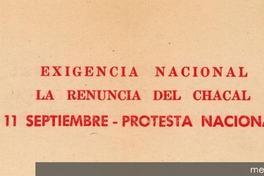 Exigencia nacional, 1983-1988