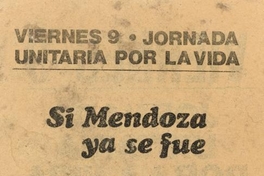 Si Mendoza ya se fue..., 1983-1988