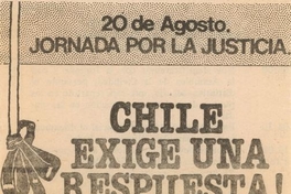 Jornada por la justicia, 1983-1988