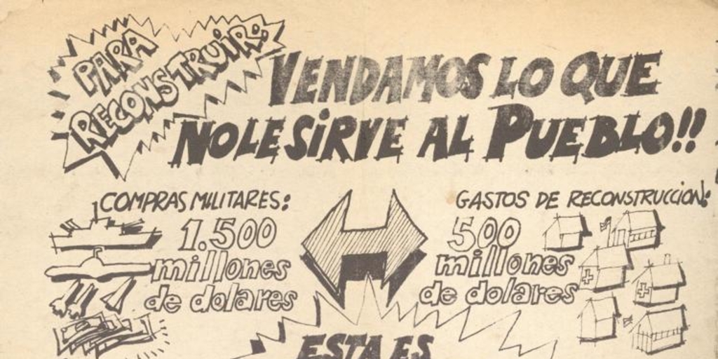 Vendamos lo que no le sirve al pueblo : para reconstruir, coordina Partido Humanista, 1983-1988