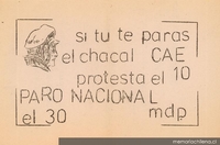 Si tu te paras el chacal cae, 1983-1988