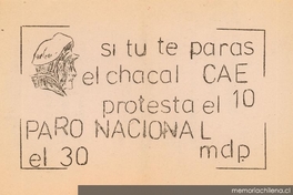 Si tu te paras el chacal cae, 1983-1988