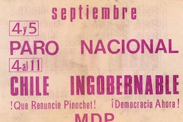 Chile ingobernable, 1983-1988