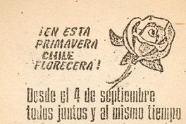 En esta primavera Chile florecerá, 1983-1988