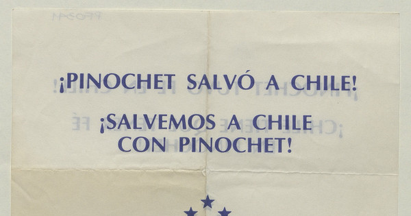 Pinochet salvó a Chile, 1983-1988