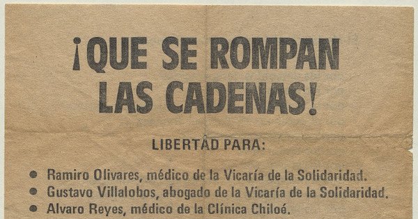 ¡Que se rompan las cadenas!, 1983-1988