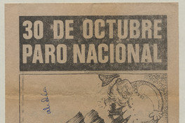 30 de octubre Paro Nacional, 1983-1988