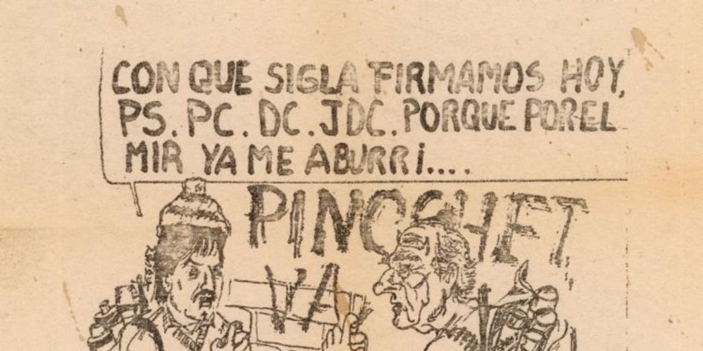 Con que sigla firmamos hoy, 1983-1988