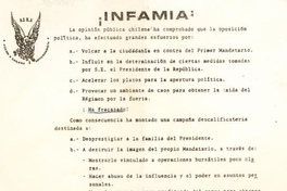 ¡Infamia!, 1983-1988