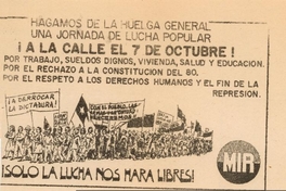 ¡A la calle el 7 de octubre!, 1983-1988