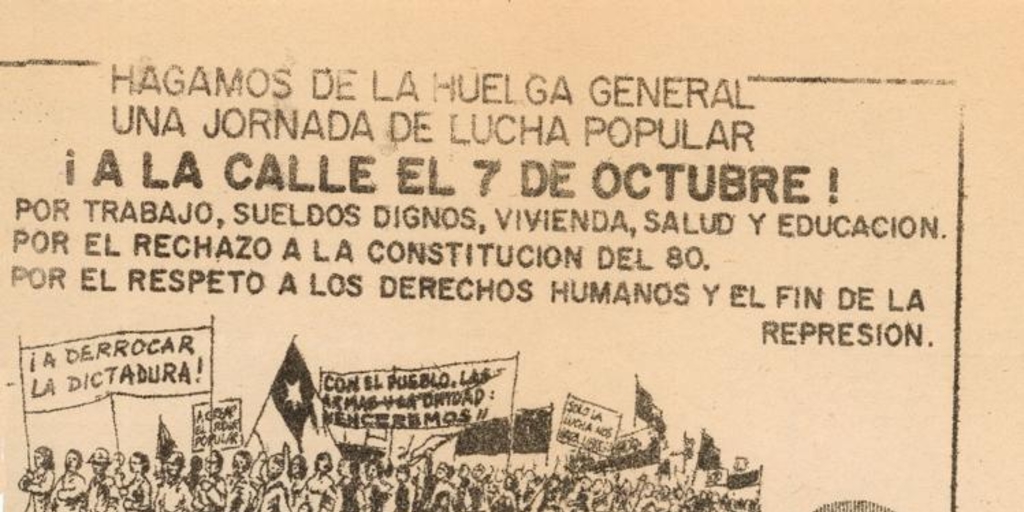 ¡A la calle el 7 de octubre!, 1983-1988