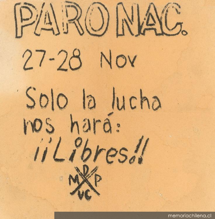 Sólo la lucha nos hará libres, 1983-1988