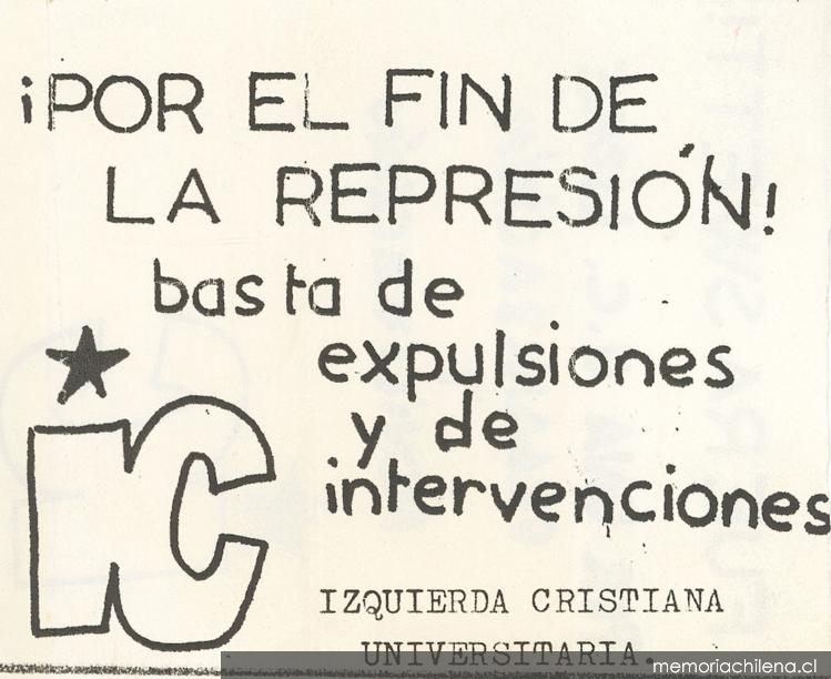 Por el fin de la represión, 1983-1988